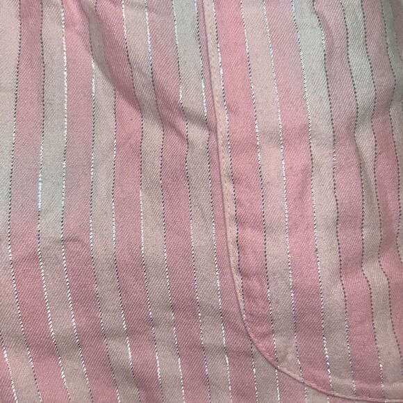 ✨ Victoria's Secret Pink/Grey Metallic Silver Striped Pajama Pants✨ - Picture 6 of 6